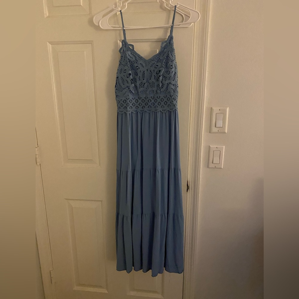 Blue maxi dress